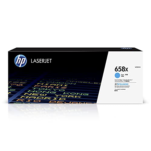 HP 658X High Yield Cyan Original LaserJet Toner Cartridge (W2001X)