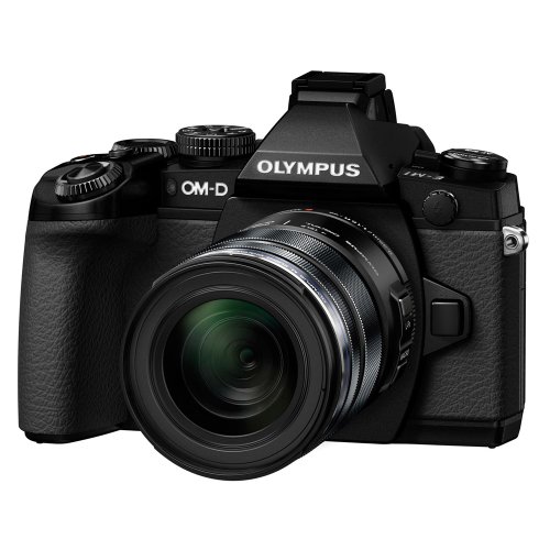 Olympus E-M1 Systemkamera (16 Megapixel, 7,6 cm (3 Zoll) TFT LCD-Display, Full HD, HDR, 5-Achsen Bildstabilisator) inkl. M.Zuiko Digital ED 12-50mm Objektiv Kit schwarz