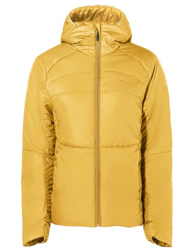 VAUDE Damen Isolationjacke Neyland Hooded Insulation Jacket, leichte und voluminöse Isolationsjacke, kuschelig warm durch Primaloft® Wattierung, atmungsaktiv, savanna, 38