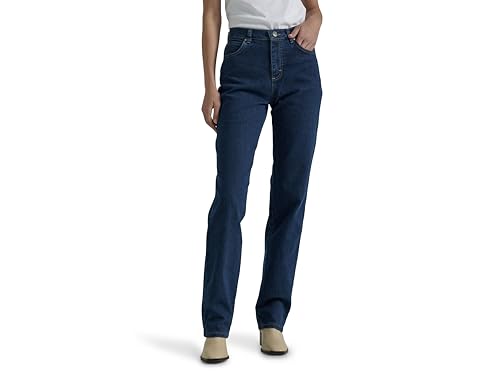 Lee Damen Jeans mit geradem Bein, Relaxed Fit - Blau - 46 Kurze Schlauch