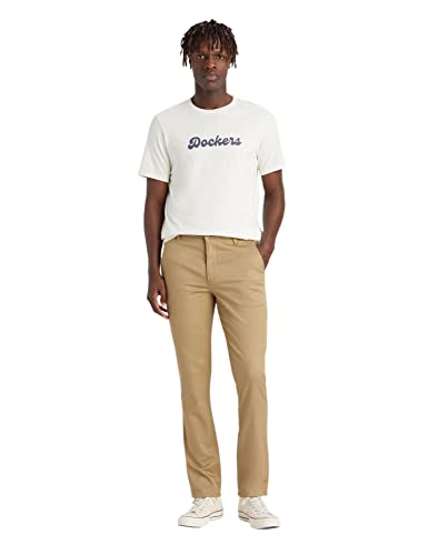 Dockers Herren Alpha Original Skinny Hose, New British Khaki, 28W / 32L