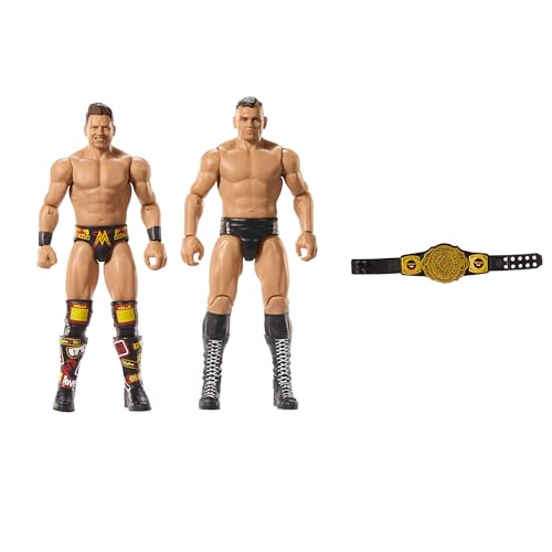 Mattel WWE Hauptkampf Championship Showdown 2er-Pack Actionfiguren und Zubehör, Serie #20 Gunther vs The Miz Sammelset, JCV68, [Mehrfarbig]