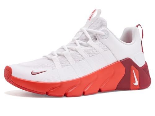 NIKE Herren Indoor-Schuh Free Metcon 7, White/White-Picante Red-Tough, 45