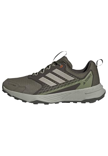 adidas Herren Terrex Tracefinder 2 Climaproof Trail Running Shoes, Olive strata/Wonder Alumina/Lucid Tangerine, 42 EU