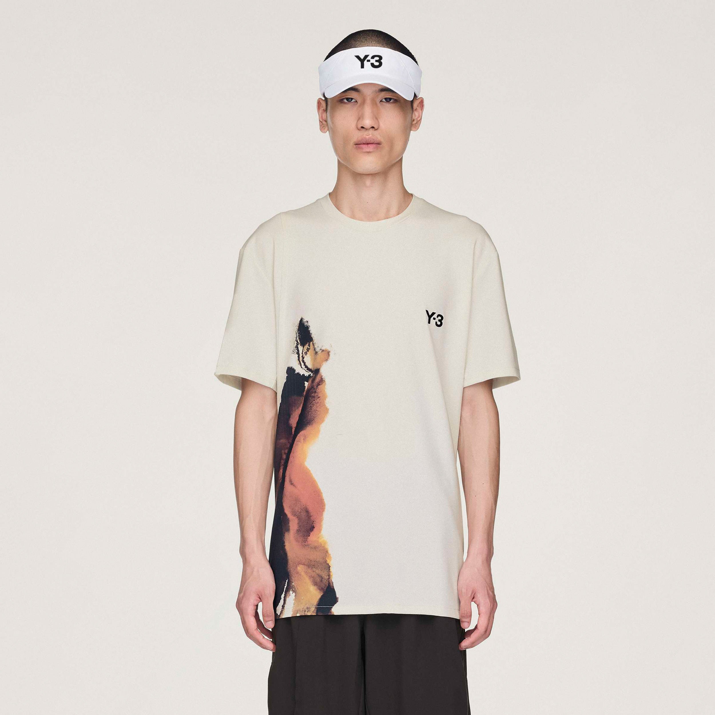 Y-3 T-Shirt Men-Cream,Multicoloured