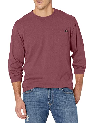 Dickies Herren Long Sleeve Heavyweight Crew Neck Arbeits-T-Shirt, Khaki, 3XL/Tall