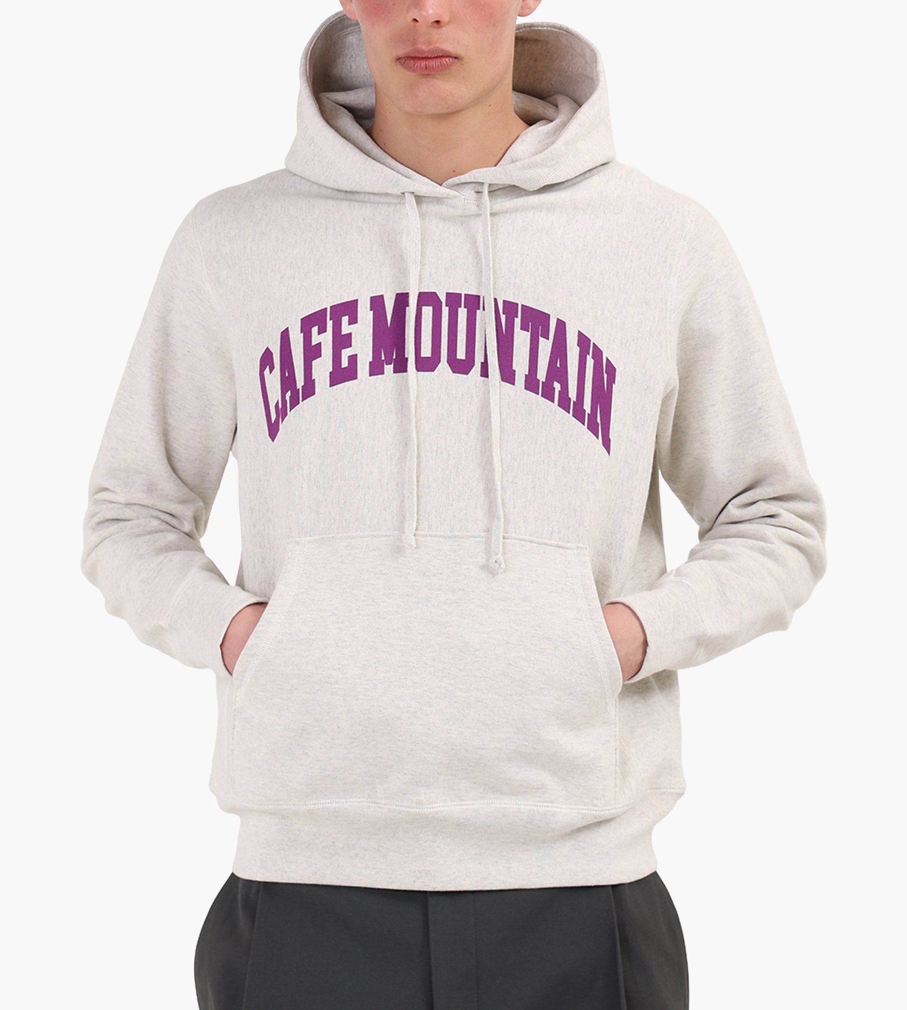 Café-Mountain College Logo Hoody Vintage Heather And Purple
