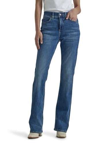 Lee Damen Ultra Lux Comfort with Flex Motion Bootcut Jeans, Indigo Facette, 50 Kurz