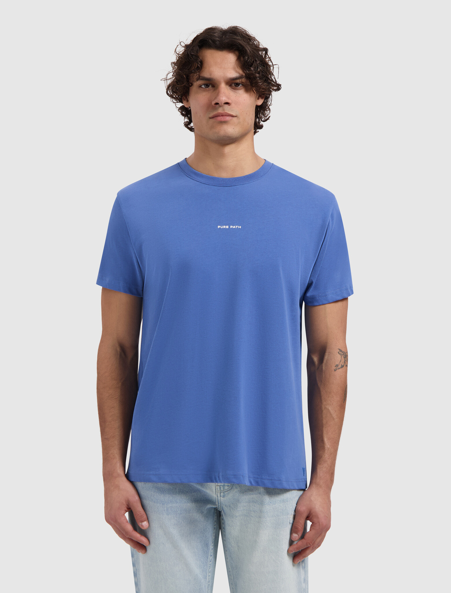 Pure Path T-shirt Essential Logo Fadded Cobalt (26010102 - 12)