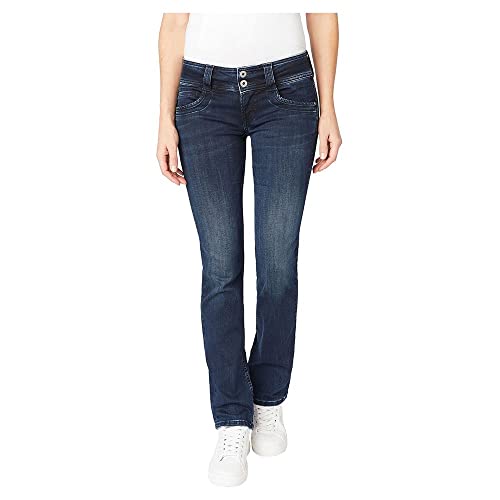 Pepe Jeans Damen Gen Straight Jeans, 000denim (Vw0), 26W / 30L