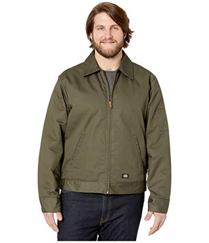Dickies Herren TJ15gefütterte Eisenhower Jacke Big Langarm Jacke - Grün - XXXL Lang, moosgrün, 3XL Lange