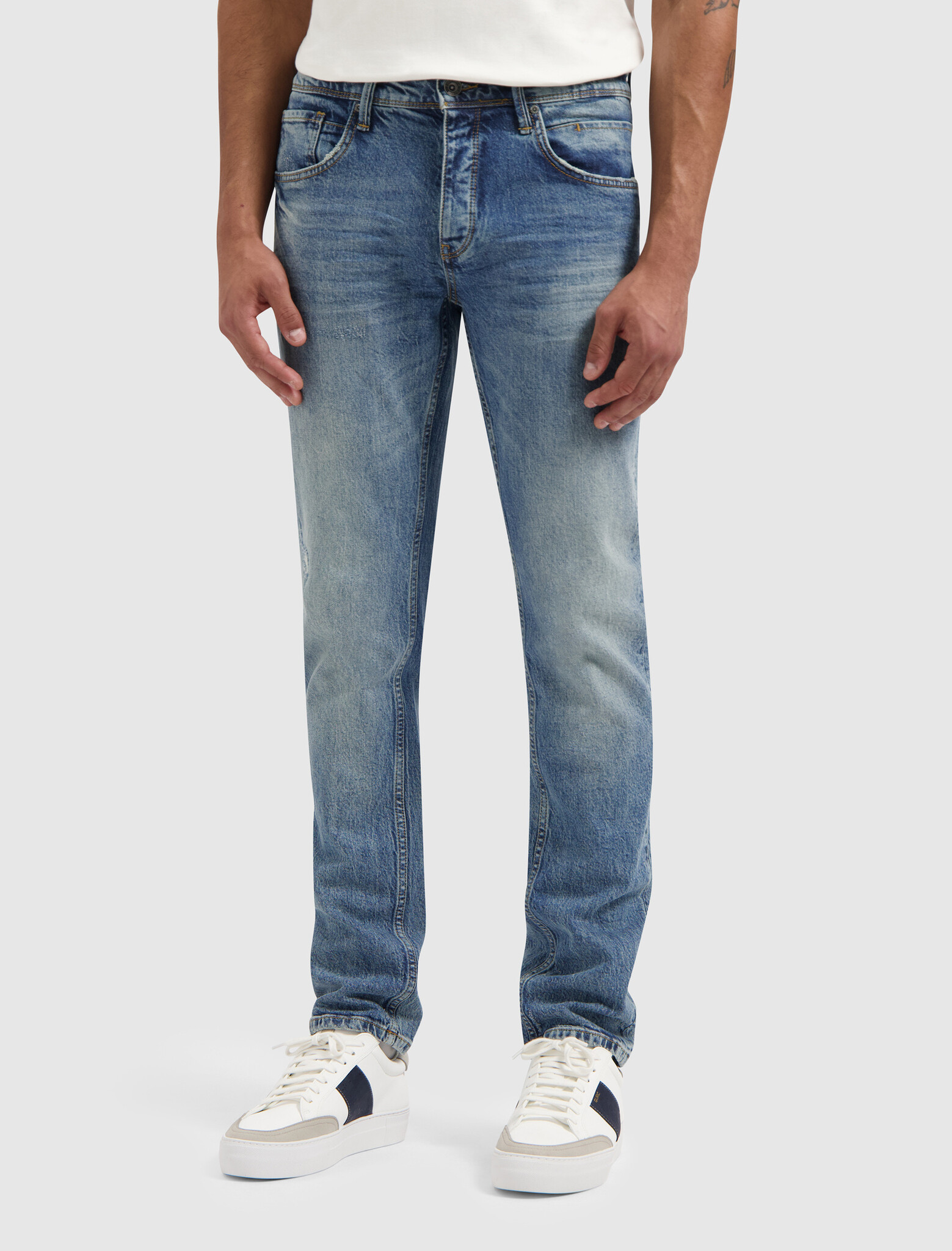 Pure Path The Ryan Slim Fit Jeans Denim Blue Green (W1537 - 88)