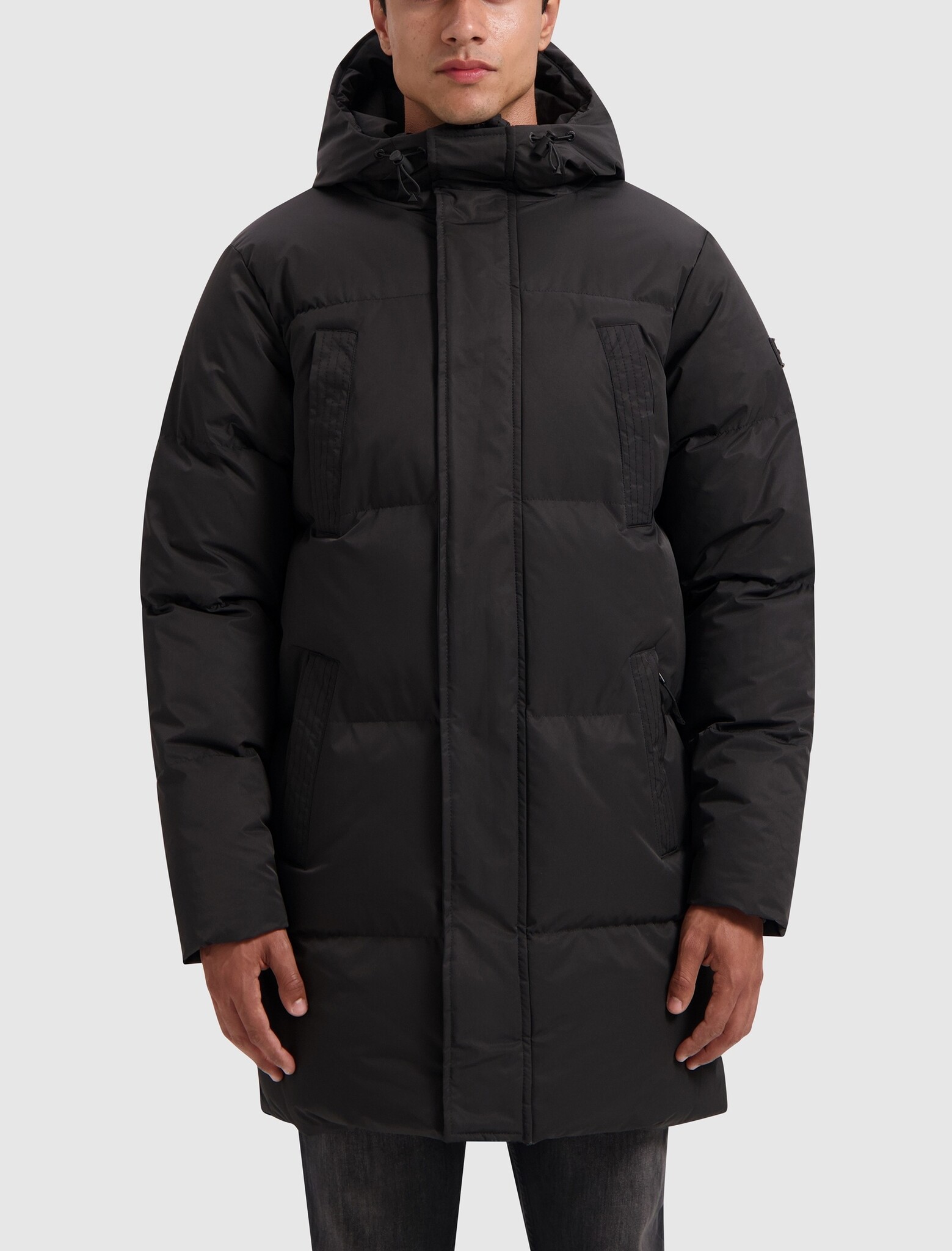 Pure Path Woven Twill Parka Black (24130401 - 02)