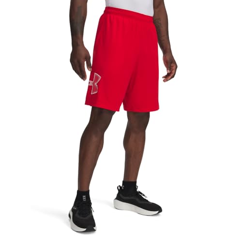 Under Armour Herren Tech Graphic Shorts, (603) Rot/Weiß, Groß