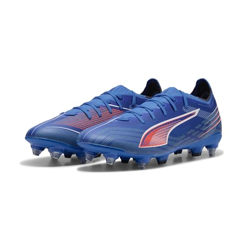 PUMA Unisex Ultra 6 Match Mxsg Fußballschuh, Ultra Blau PUMA Weiß Leuchtend Rot, 47 EU