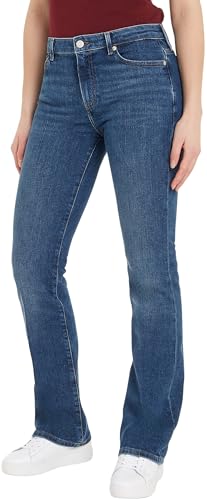 Tommy Hilfiger Damen Jeans Hose Bootcut Fit Mid Rise, Blau (Ana), 33W/28L