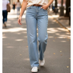 Norfy straight jeans lichtblauw Stella power stretch 9248 SALE