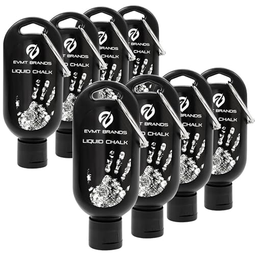 EVMT Brands Liquid Chalk. Flüssigkreide, Turnkreide für Gewichtheben, Gymnastik, Klettern, Tanzen und Heben. Schweißresistent und langanhaltend für einen stärkeren Griff. Magnesiumcarbonat