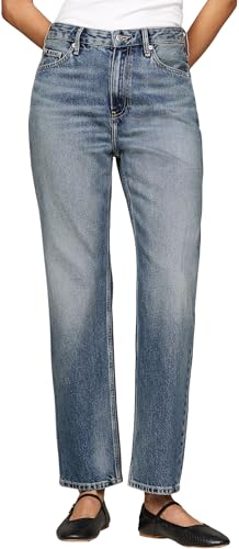 Tommy Hilfiger Damen Jeans Hose Classic Straight Fit, Blau (Pat), 26W/28L