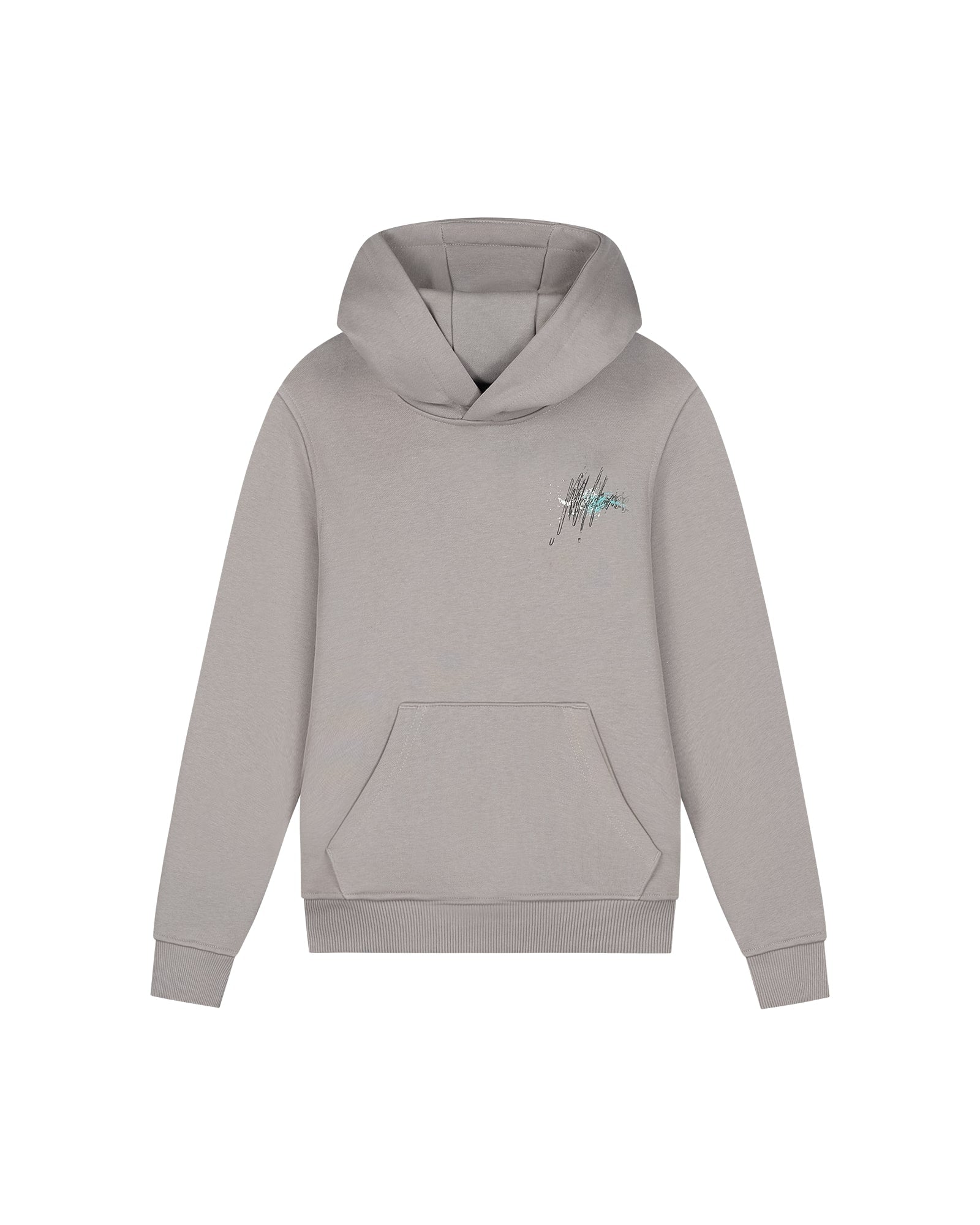Malelions Junior Splash Hoodie | Grey Brown/Teal