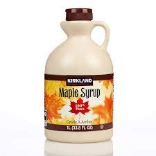 Kirkland - Ahornsirup - 100% rein & natürlich Grade A starker Geschmack - 1 Liter