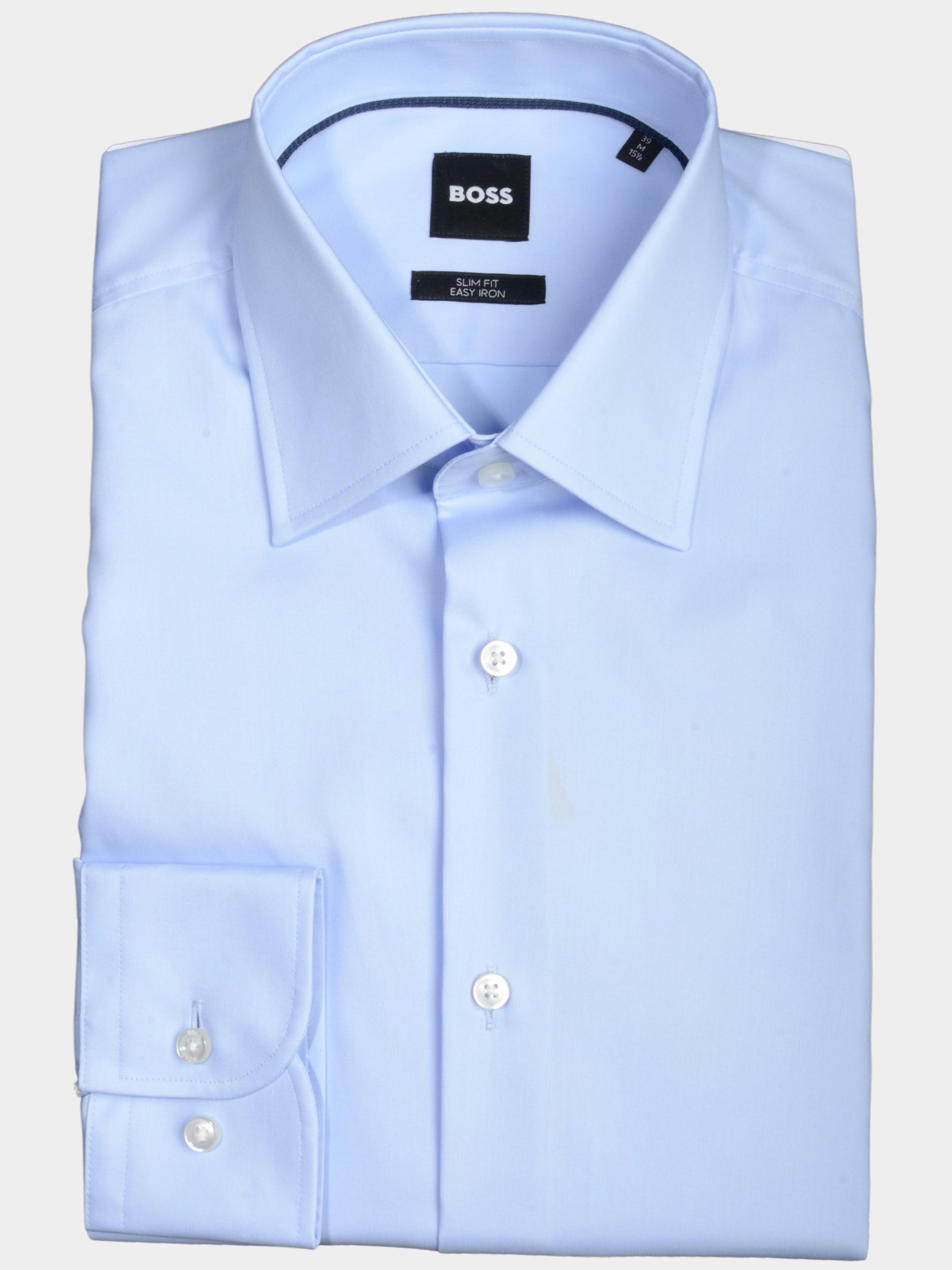 50% Korting BOSS Black Business Hemd Lange Mouw Blauw H-HANK-kent-C1-214 10194293 0 50478697/450 | Bos Men Shop