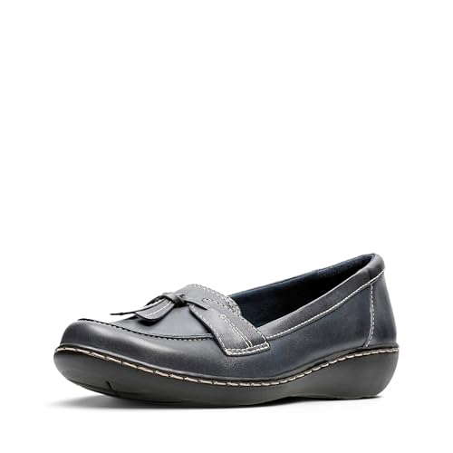 Clarks Damen Ashland Bubble Loafer, Navy, 43 EU