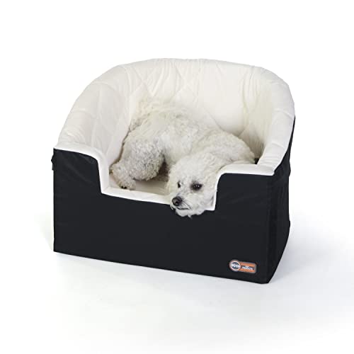 K&H PET Products Bucket Booster Haustiersitz, zusammenklappbar, groß, Schwarz/cremefarben
