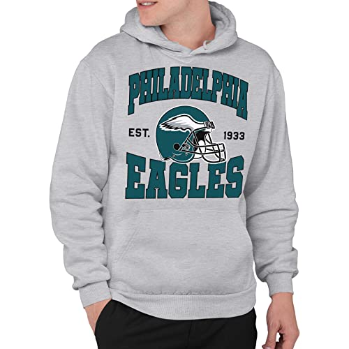 Junk Food NFL - Philadelphia Eagles - Team Helmet - Unisex Adult Pullover Fleece Hoodie for Men and Women - Size XX-Large