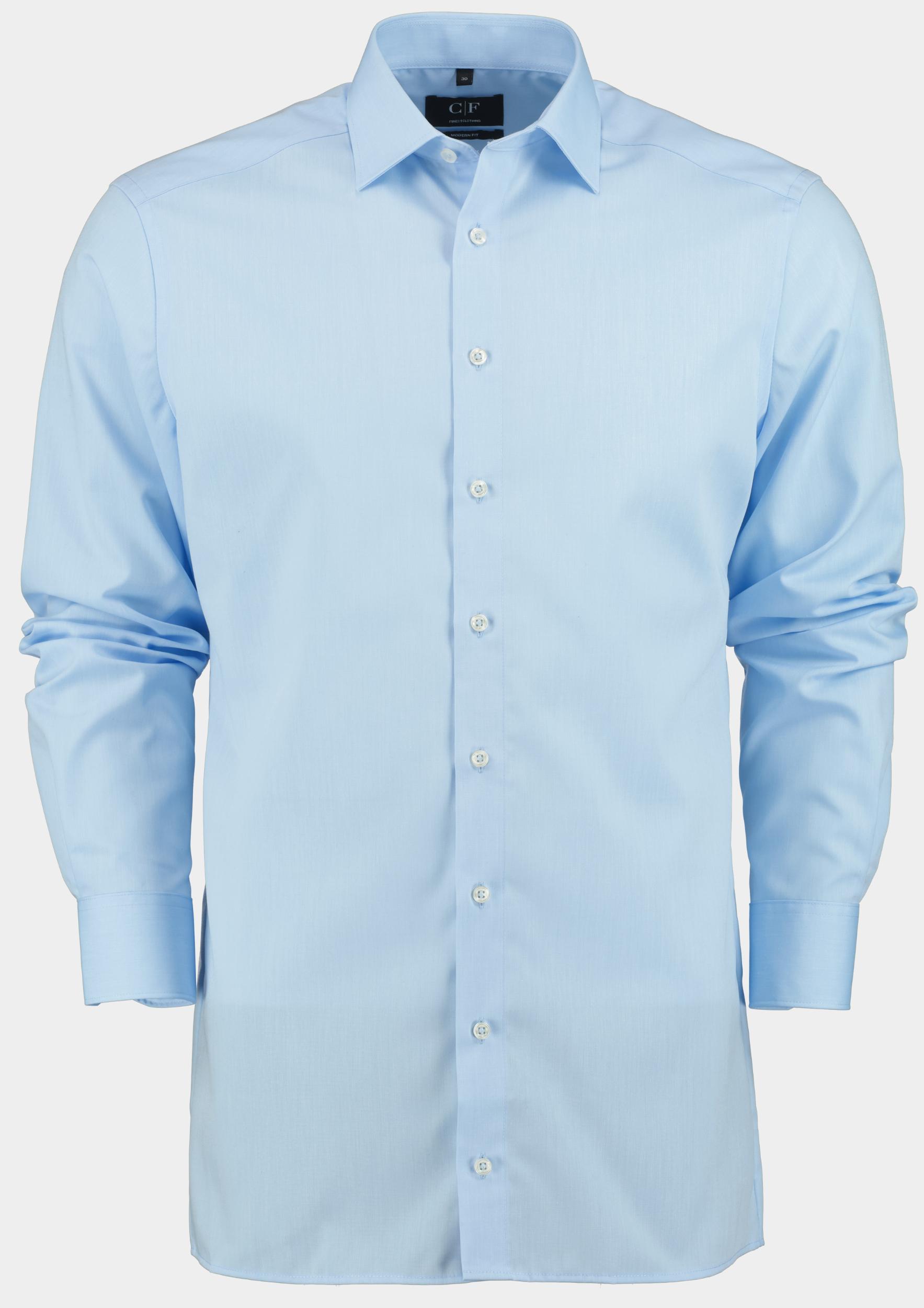 50% Korting Commander Business Hemd Lange Mouw Blauw Cityhemd Modern Fit 1/1 Arm 213011976/605 | Bos Men Shop