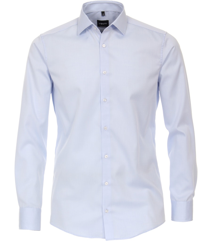 50% Korting Venti Business Hemd Lange Mouw Blauw Kent Modern Fit NOS 001880/102 | Bos Men Shop