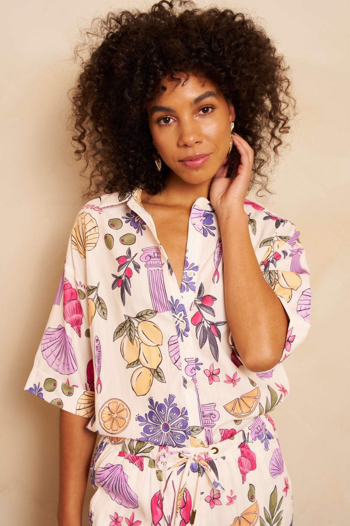 Blouse Iris | Multi Element Print