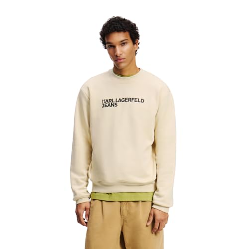 Karl Lagerfeld Jeans Herren Regular Essential Logo Sweatshirt Holzesche XS