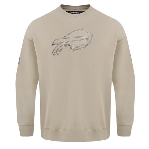 Pro Standard Mens NFL Buffalo Bills Neutral Crewneck Sweatshirt Taupe L