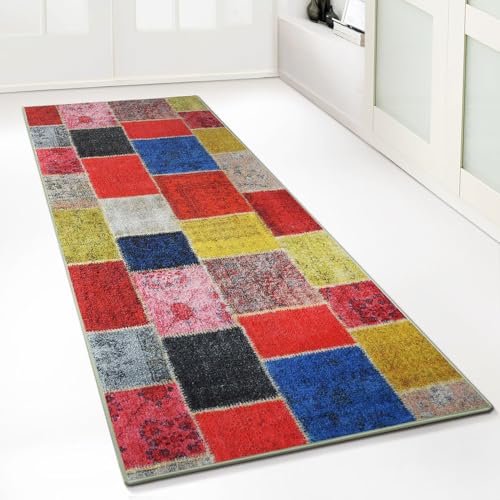 Floordirekt Teppichläufer mit Muster, Monsano Bunt, 80 x 500 cm