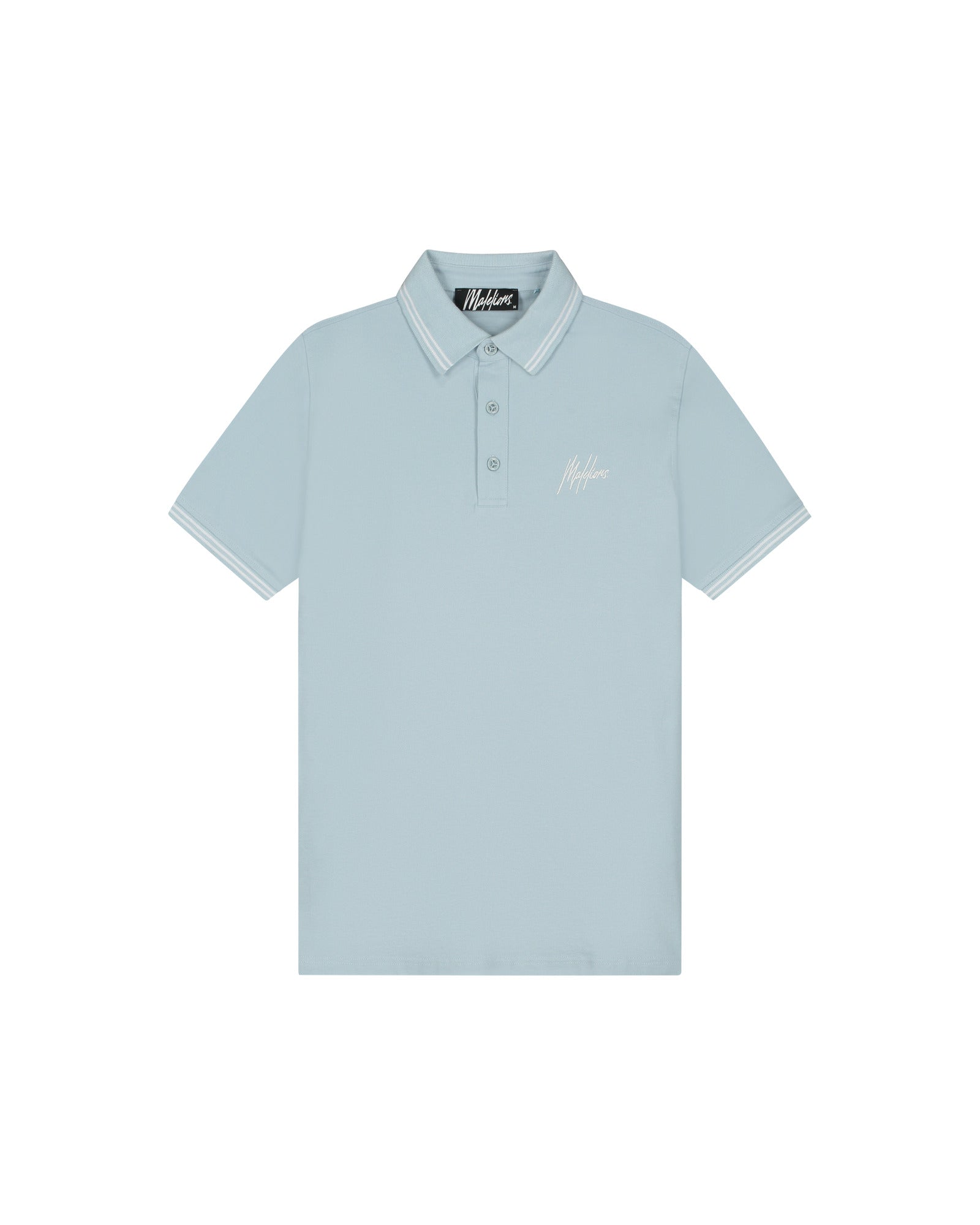 Malelions Men Formal Polo | Ice Blue