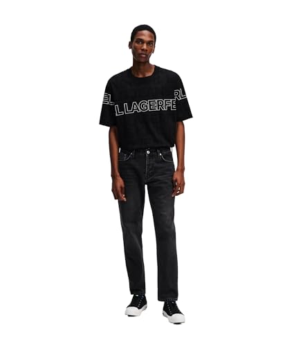Karl Lagerfeld Jeans Herren Tapered Denim Verwaschenes Dunkelgrau 3330