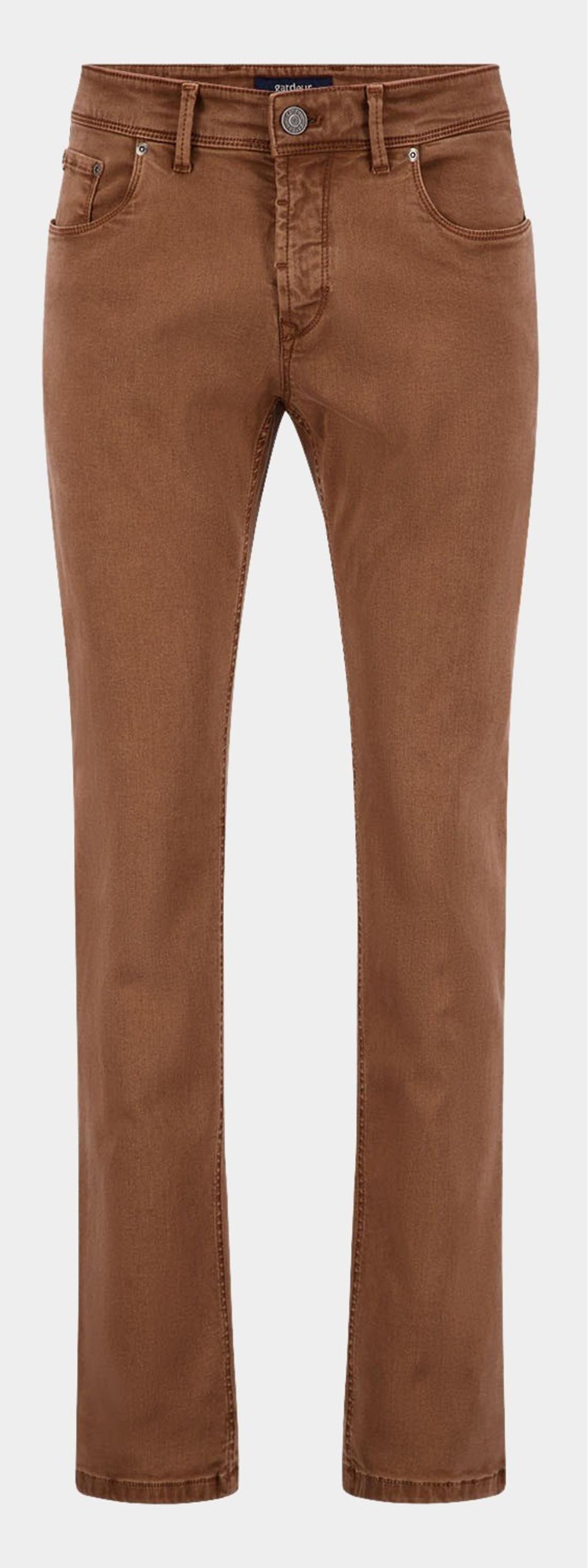 58% Korting Gardeur 5-Pocket Jeans Bruin SANDRO-1 5-Pocket Slim Fit 60521/1028 | Bos Men Shop