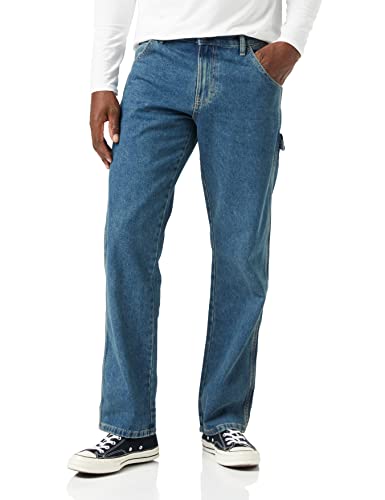 Dickies Herren Relaxed Straight Fit Carpenter Jeans, Getöntes Heritage Khaki, 38W / 30L