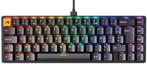 GLORIOUS GMMK 2 (65%) Mechanische Tastatur, Fox, AZERTY, Schwarz