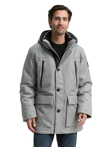 Tom Tailor Herren Arctic Parka mit Abnehmbarer Kapuze