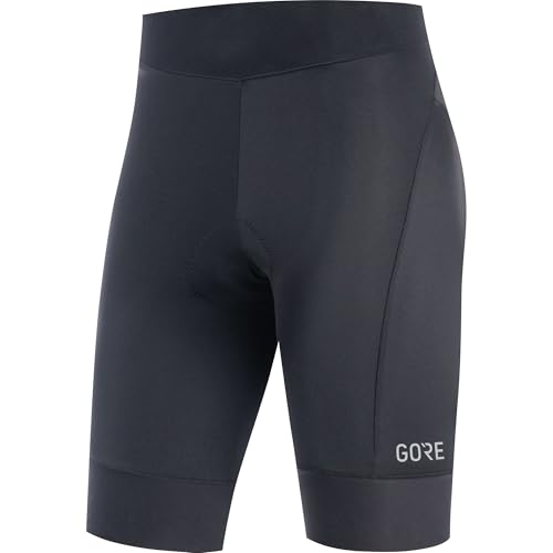GORE WEAR C3 Kurze Damen Fahrradhose mit Sitzpolster, schwarz (black), 38