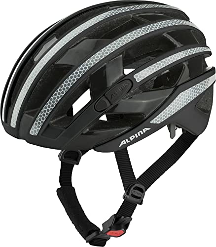 ALPINA Unisex Fahrradhelm, Black Gloss, 51-55 cm