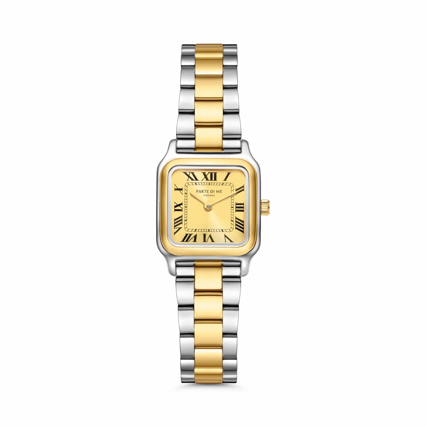 Parte di Me Orologio rectangular ladies watch silver and gold coloured PDM09038