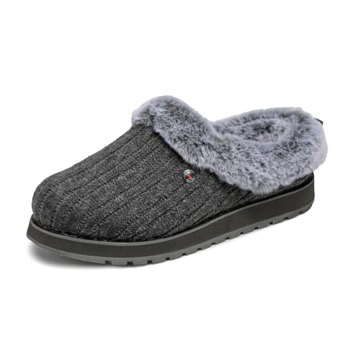 Skechers Damen Keepsakes Ice Angel Hausschuh, Dunkelgrau, 37.5 EU Weit