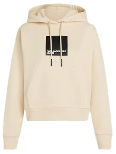 Karl Lagerfeld Jeans Damen Regular Box Logo Hoodie Holzesche XS