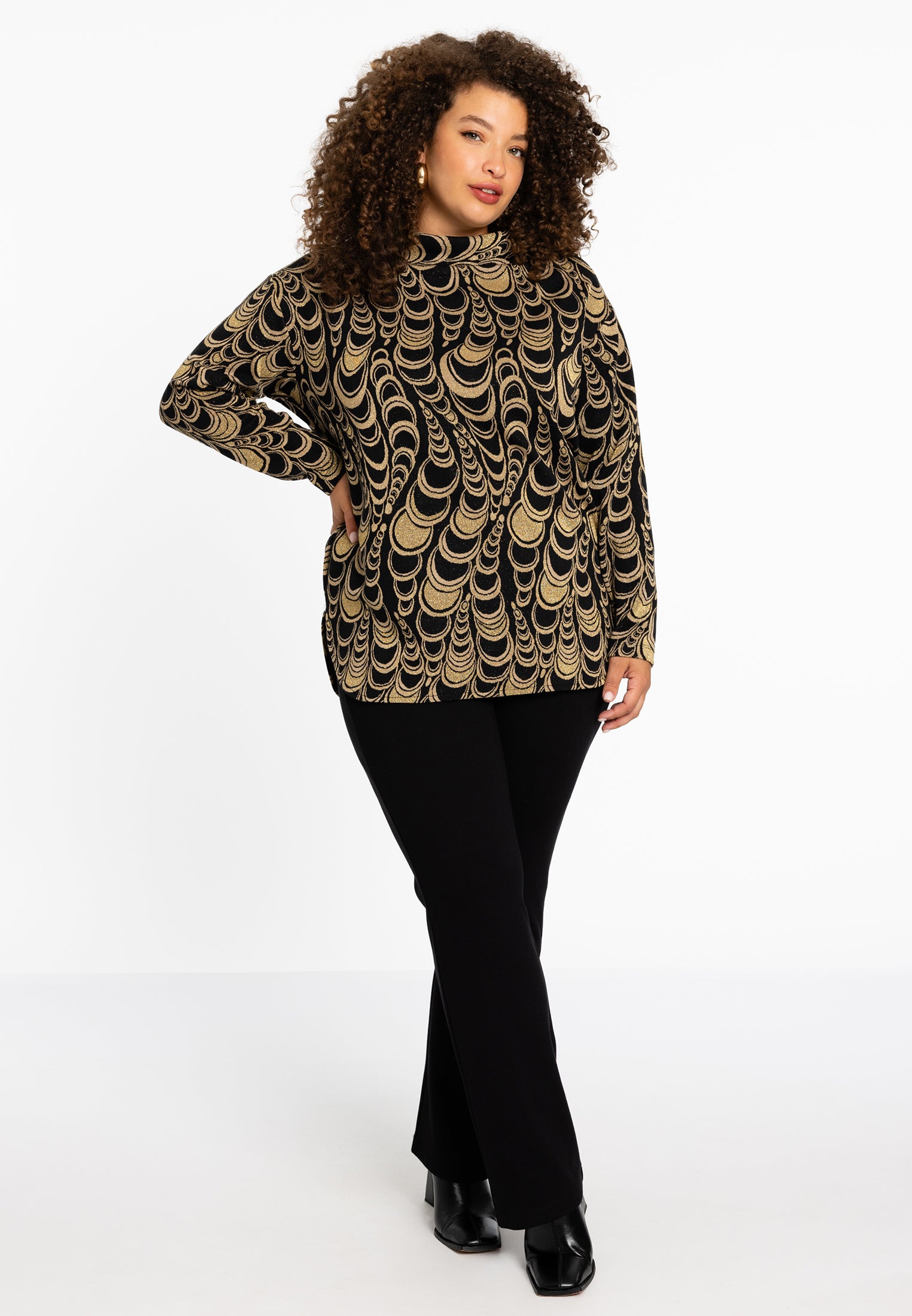 Tunic wide collar CIRCLE