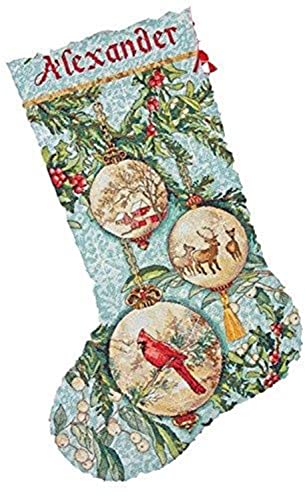 Dimensions X Stitch II StockingOrnEnchant Zählmusterpackung mit Zählmuster, Stoff, Verzaubertes Ornament, 16 x 13 x 0.5