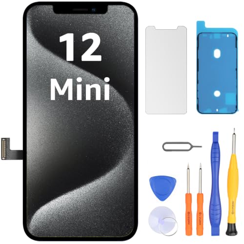 LL TRADER Display für iPhone 12 Mini 5.4" LCD Ersatzbildschirm und Kits A