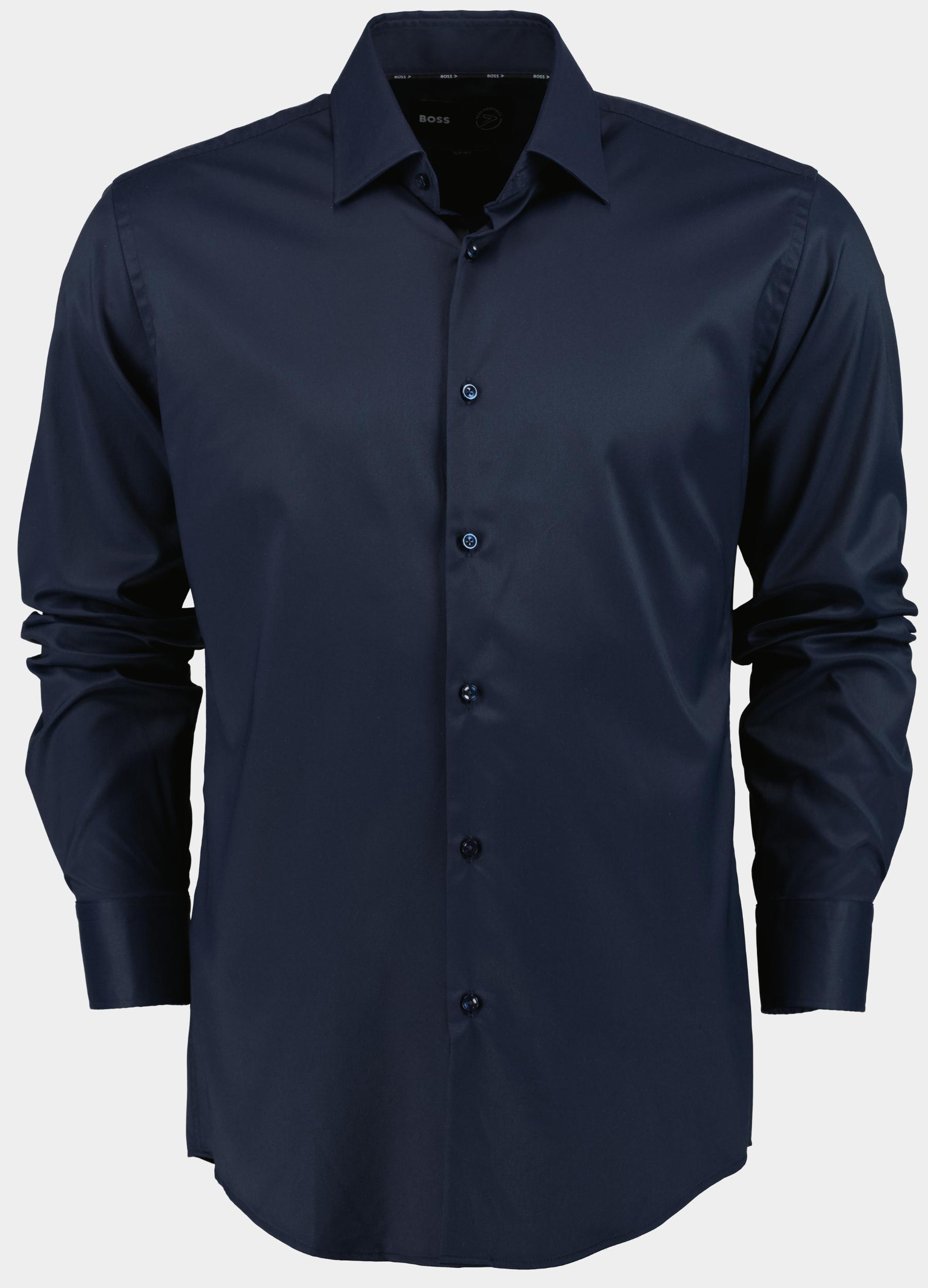 50% Korting BOSS Black Business Hemd Lange Mouw Blauw P-HANK-kent-C1-222 10241343 0 50503356/404 | Bos Men Shop